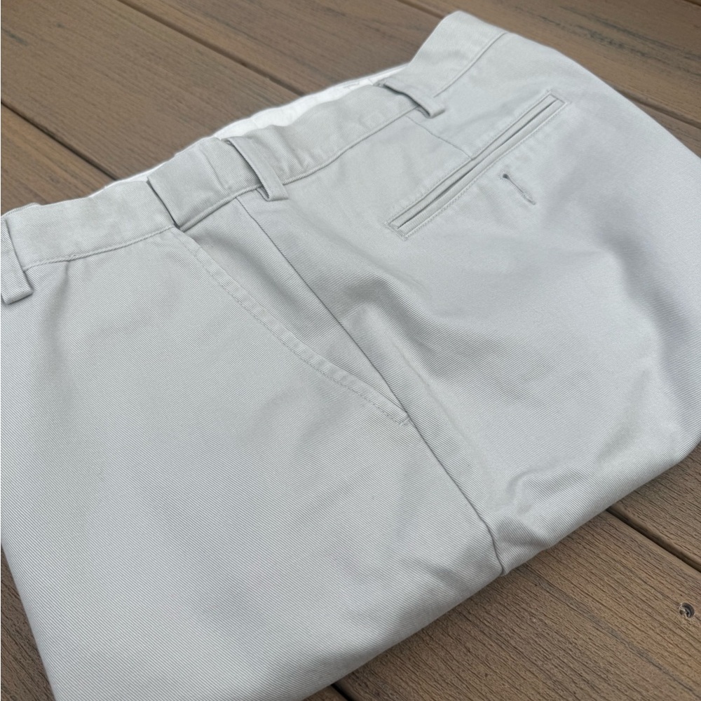 L.L. Bean Cream Comfort Waist Pants 38x32